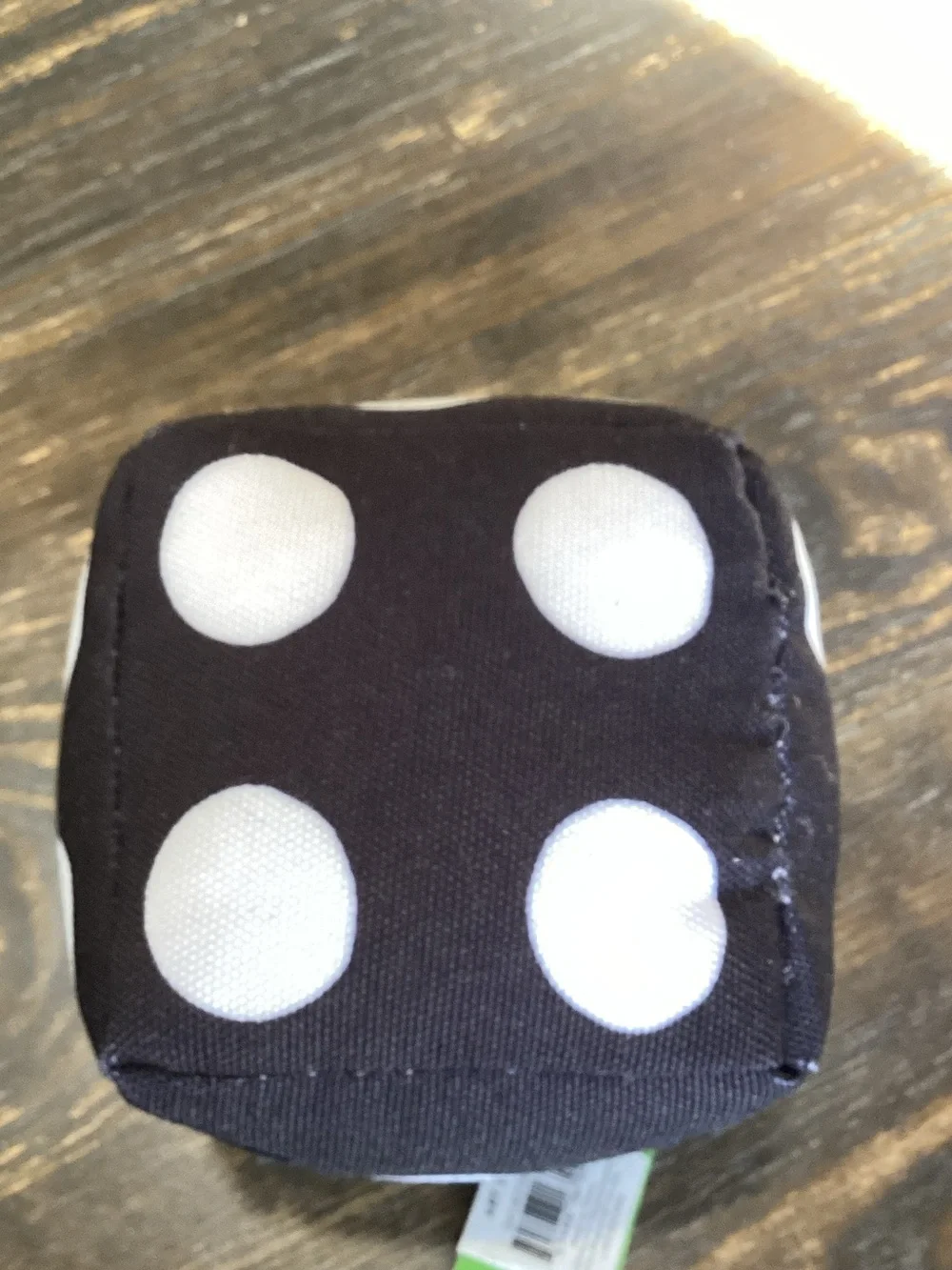 kate spade Art Dots Black and White Polka Dot Pet Chew Toy